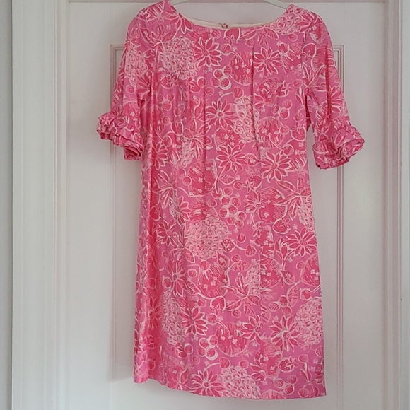 Lilly Pulitzer pink Fiesta shift size 6